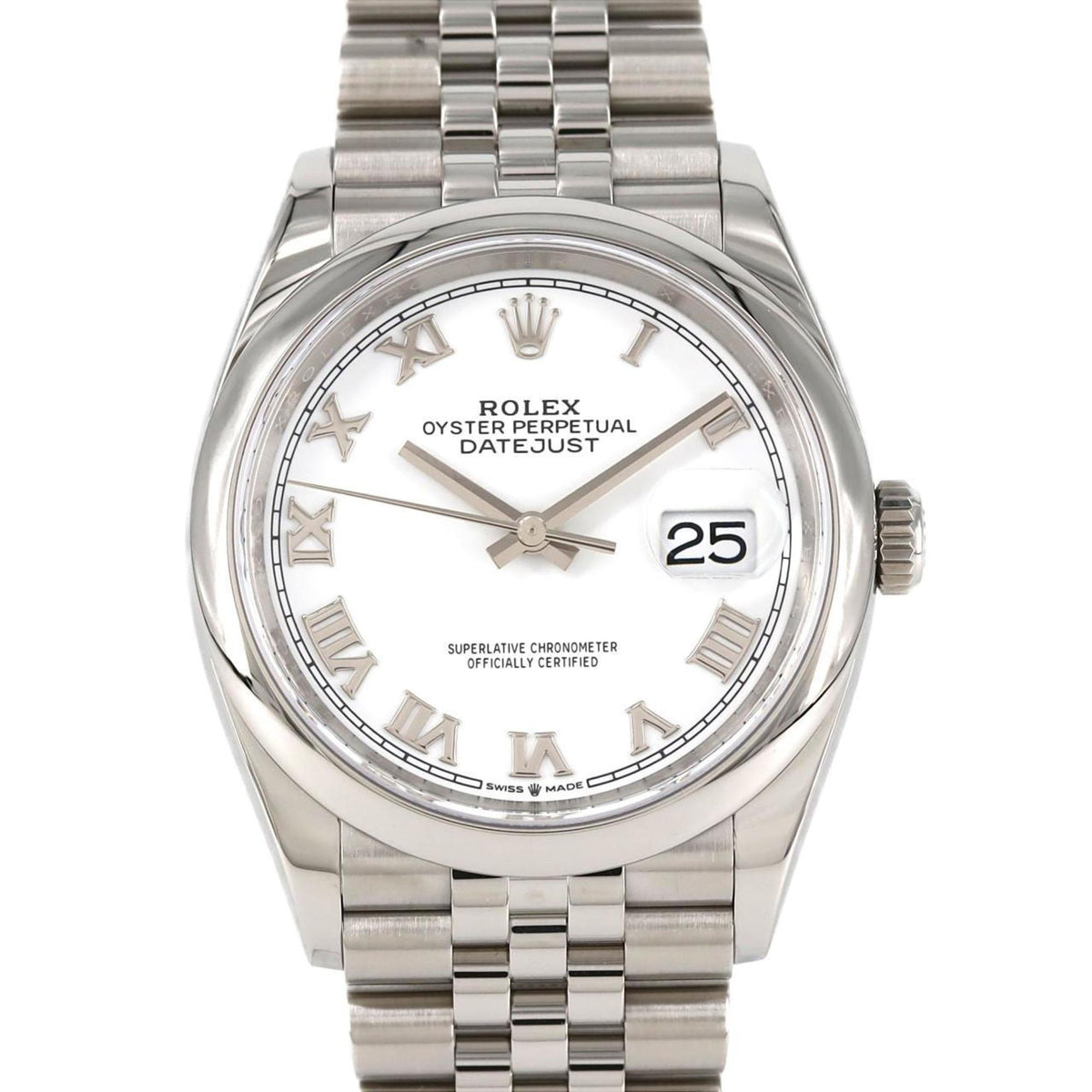 Gebrauchte Rolex Datejust 126200.5 SS Armbanduhr Automatik Zufallszahl 