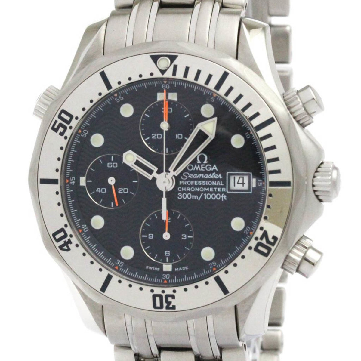 Pre-Owned OMEGA Seamaster Professional 300M Chronograph Watch 2598.80 Polished