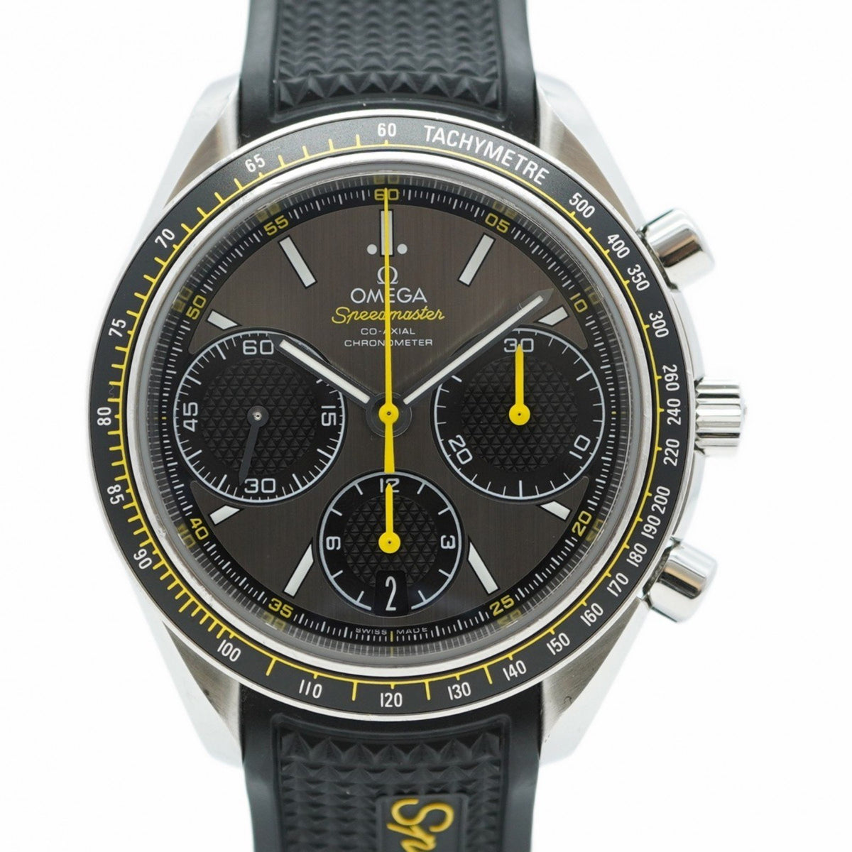 Gebrauchte Omega Speedmaster 326.32.40.50.06.001 Herrenuhr mit grauem Zifferblatt 