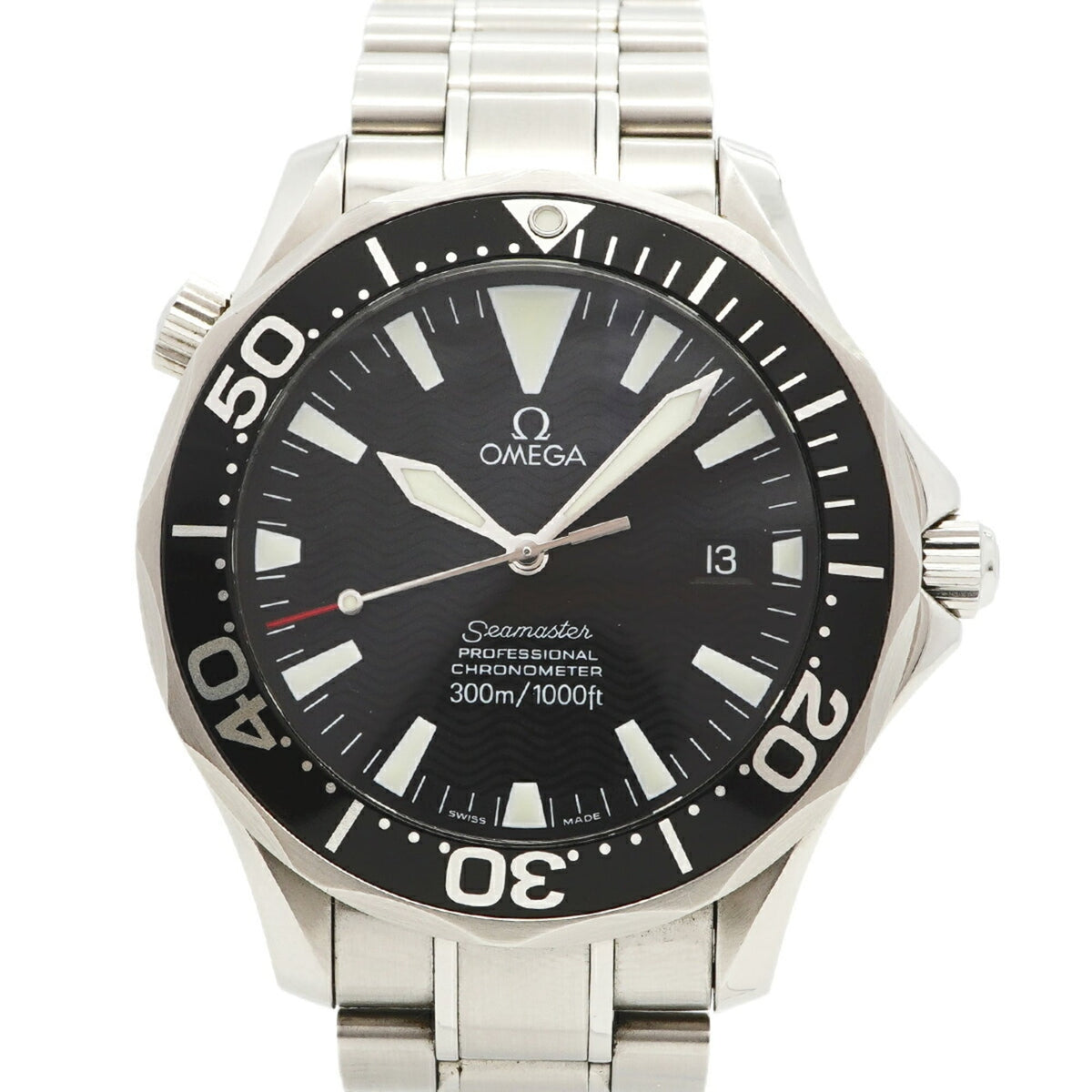 Pre-Owned Omega Seamaster 2254.50 Black Dial Men's Watch
