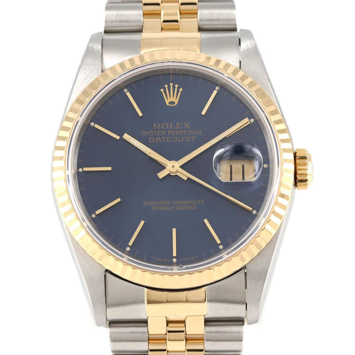 Gebrauchte Rolex Datejust 16233 SSxYG Automatikuhr S-Serie 