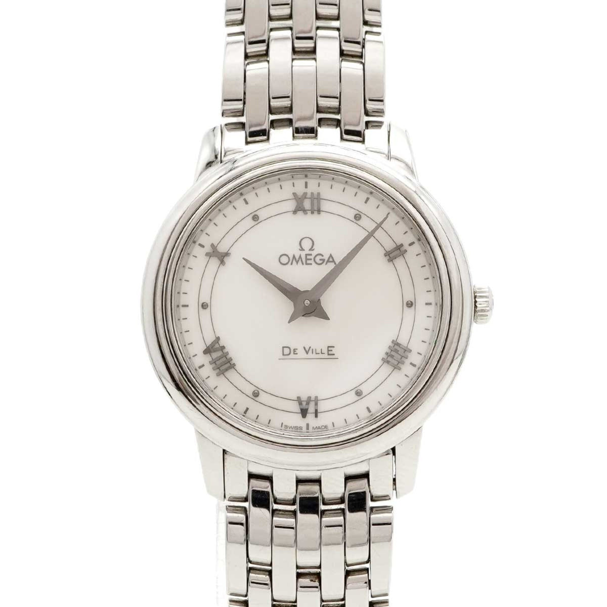 Pre-Owned Omega De Ville 424.10.27.60.04.001 White Dial Women's Watch