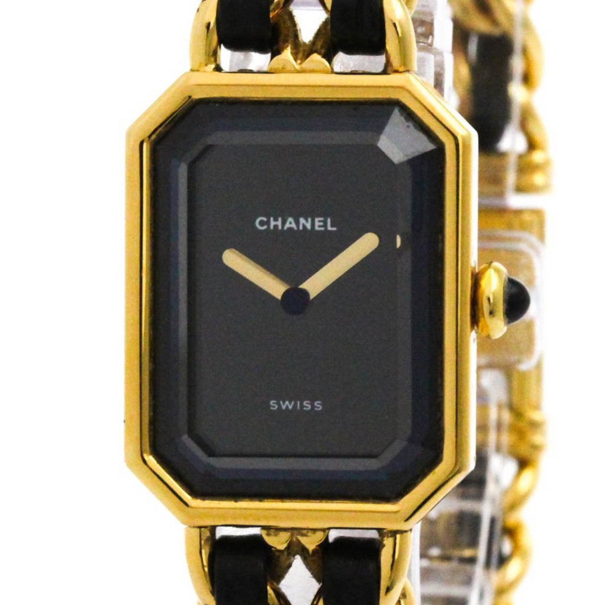 Pre-Owned CHANEL Premiere Size L Gold Plated Quartz Ladies Watch H0001