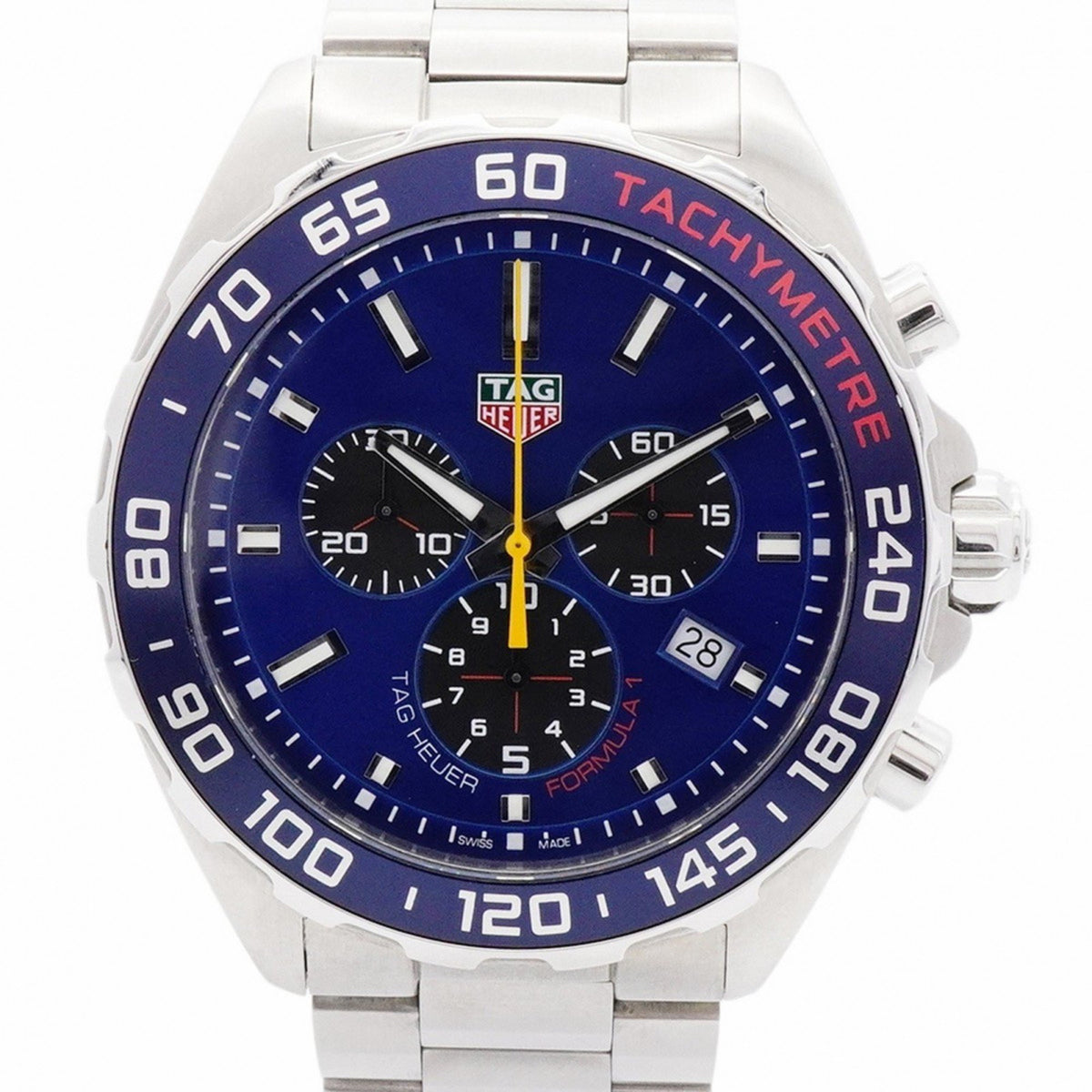 Gebrauchte TAG Heuer Formula 1 CAZ101AK Herrenuhr mit blauem Zifferblatt 