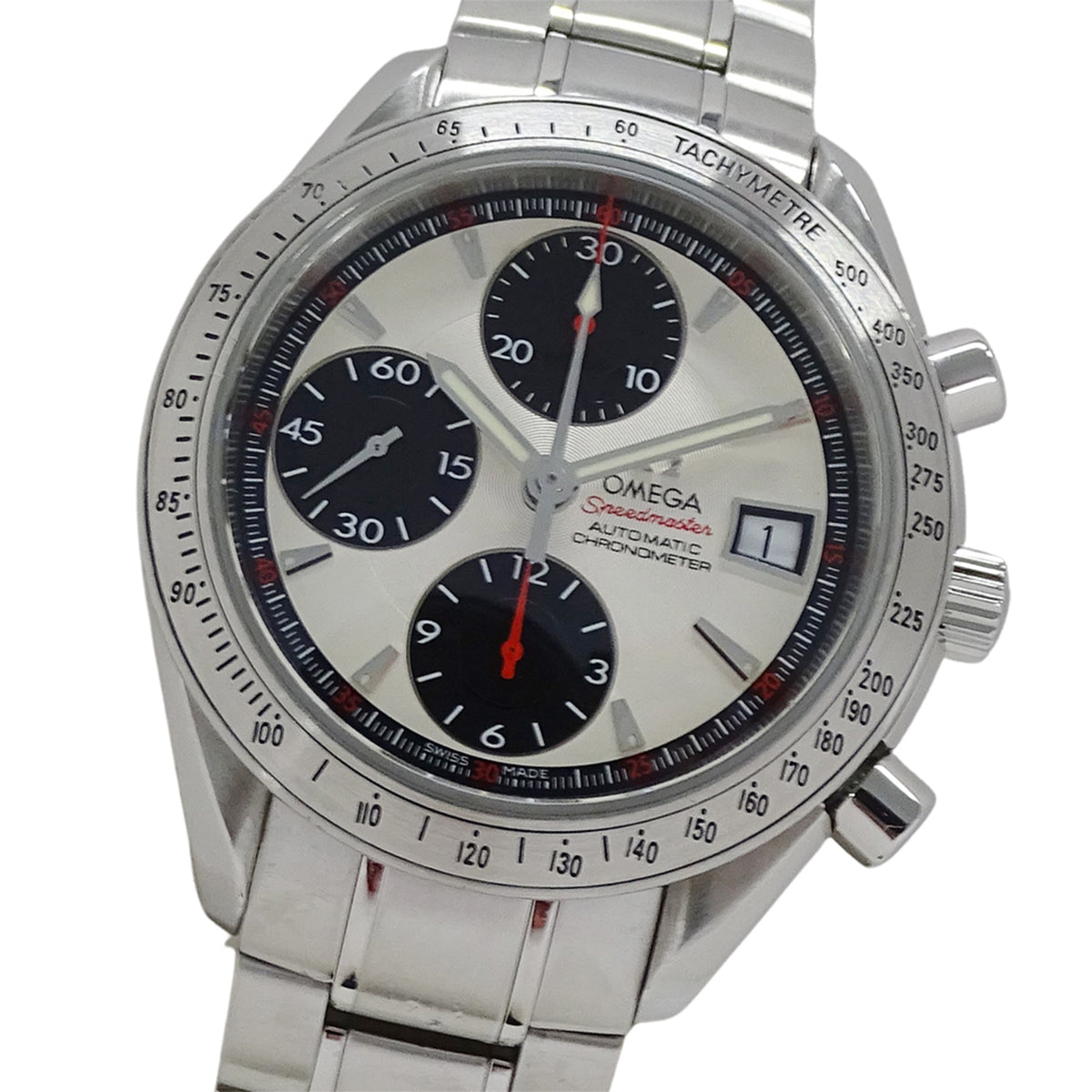 Pre-Owned OMEGA Speedmaster 3211.31 Men's Watch, Date, Chronometer, Automatic, Stainless Steel, Silver, Polished