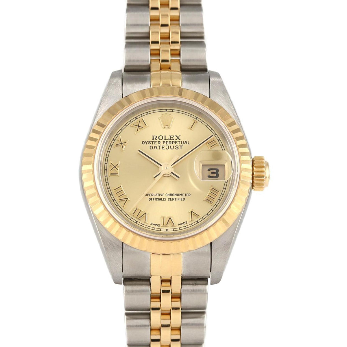 Gebrauchte Rolex Datejust 79173 SSxYG Automatikuhr P-Serie 
