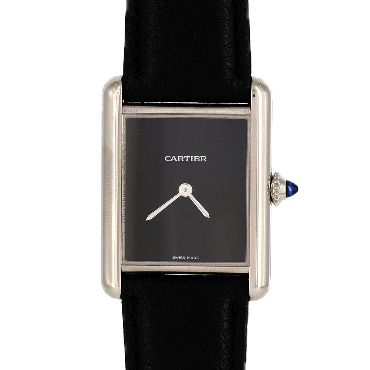 Gebrauchte Cartier Tank Must LM WSTA0072 SS Armbanduhr Quarz 