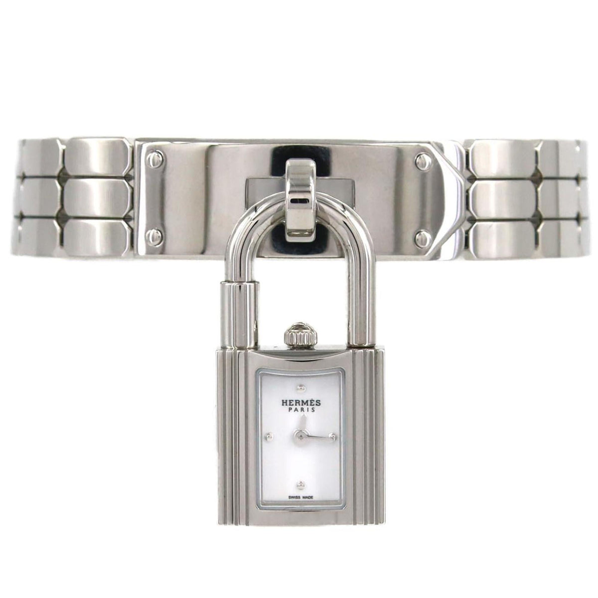 Pre-Owned Herm?s Kelly KE4.110 Stainless Steel Quartz Watch