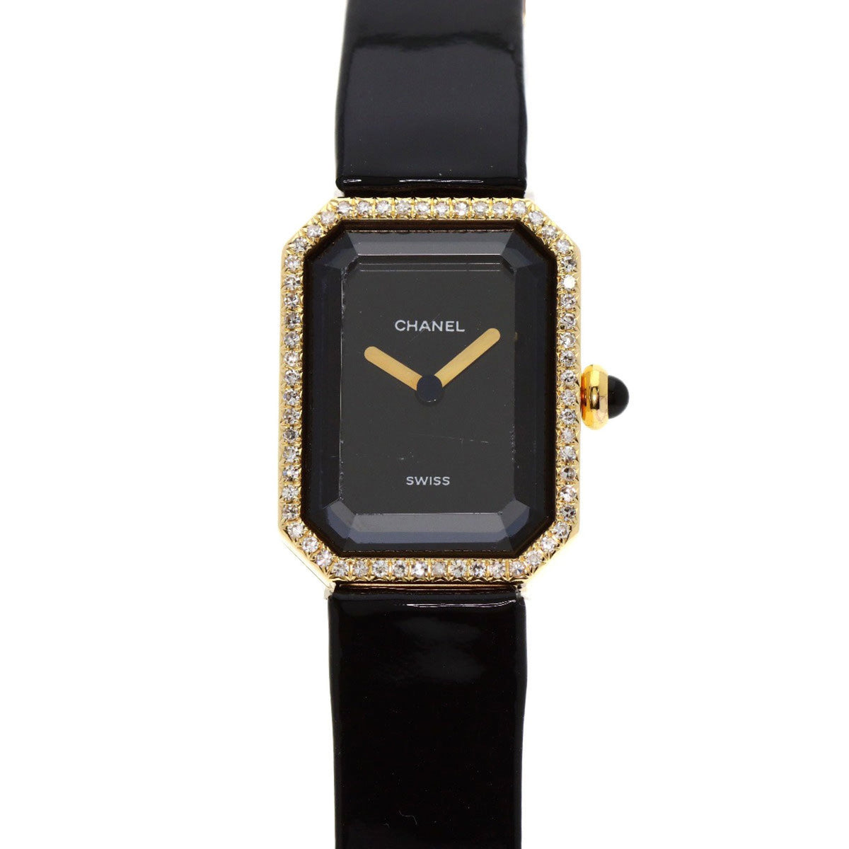 Gebrauchte Chanel H0094 Premiere Uhr, 18 Karat Gelbgold, Leder, Damen, CHANEL 