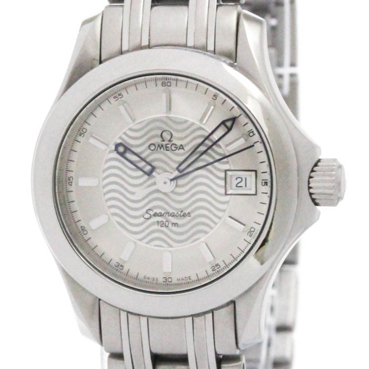Pre-Owned OMEGA Seamaster 120M Steel Quartz Ladies Watch 2581.31 Polished