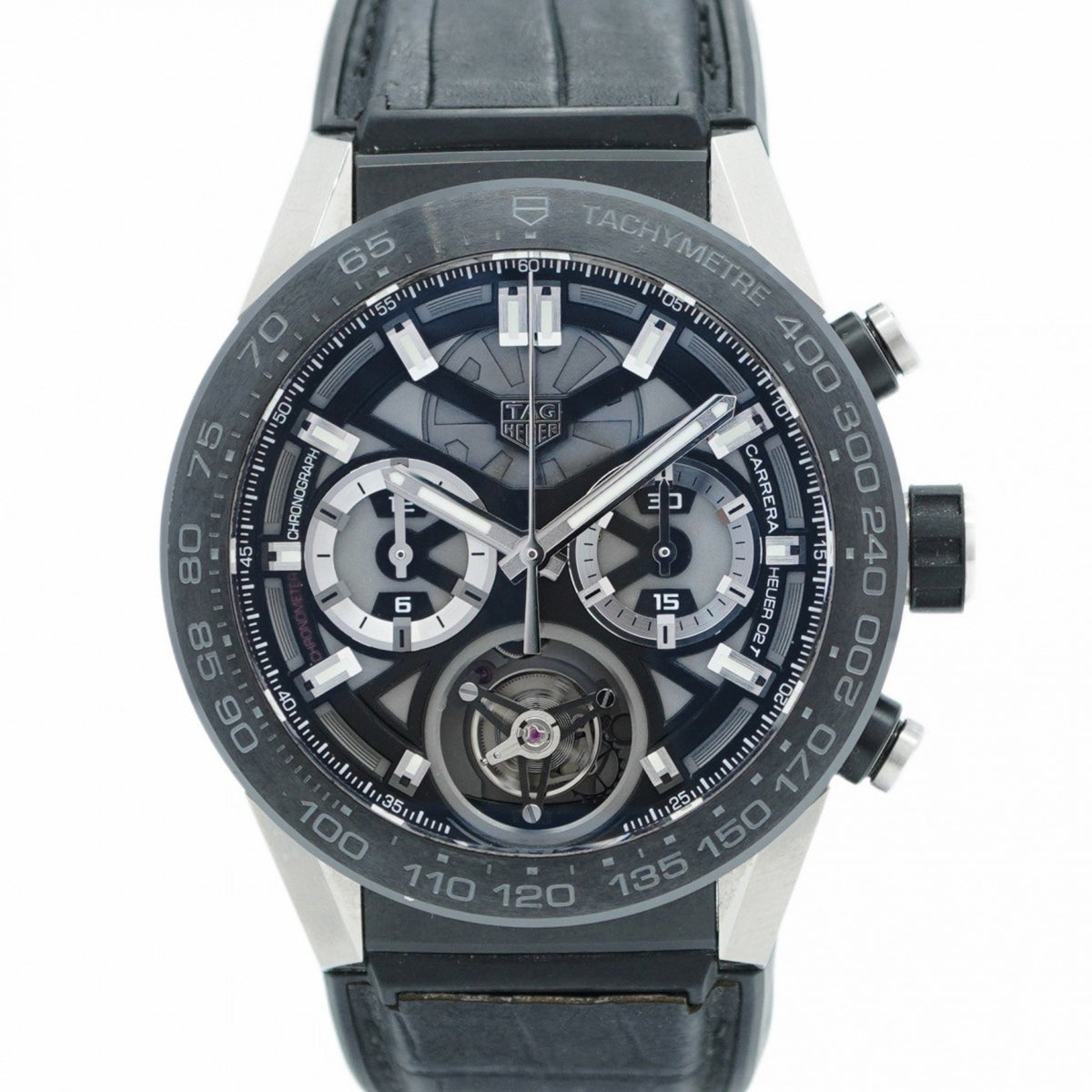 Gebrauchte Tag Heuer Carrera CAR5A8Y Skelett-Zifferblattuhr für Herren 