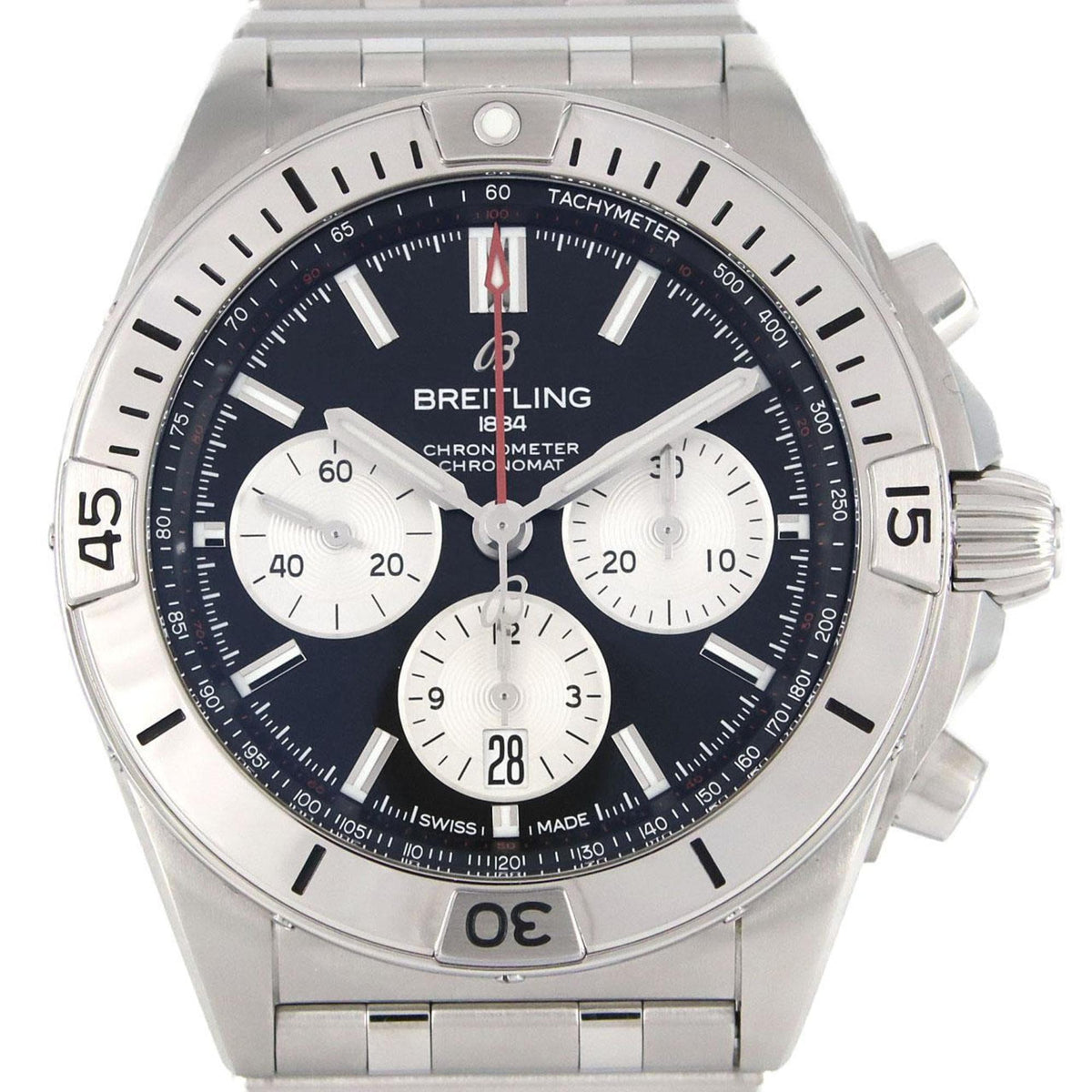 Gebrauchte Breitling Chronomat B01 42 Japan Limited AB0134 AB0134101B1A1 SS Armbanduhr Automatik 