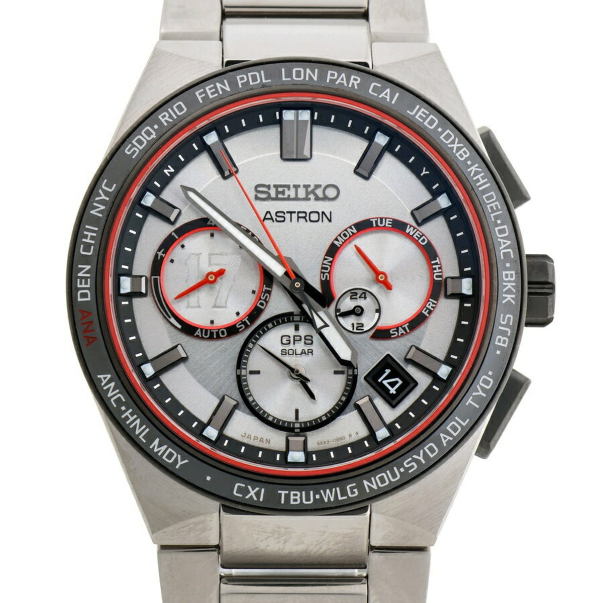 Gebrauchte Seiko Astron Nexter Shohei Ohtani 2022 Limited Edition Modell SBXC125 5X53-0BX0 Quarzuhr GPS Solar A-158651 