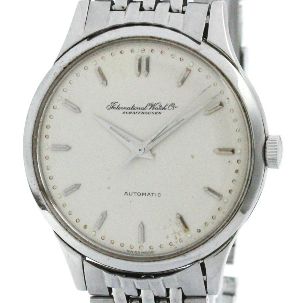 Gebrauchte Vintage IWC Schaffhausen C.853 Stahl Automatik Herrenuhr 647A BF573231 