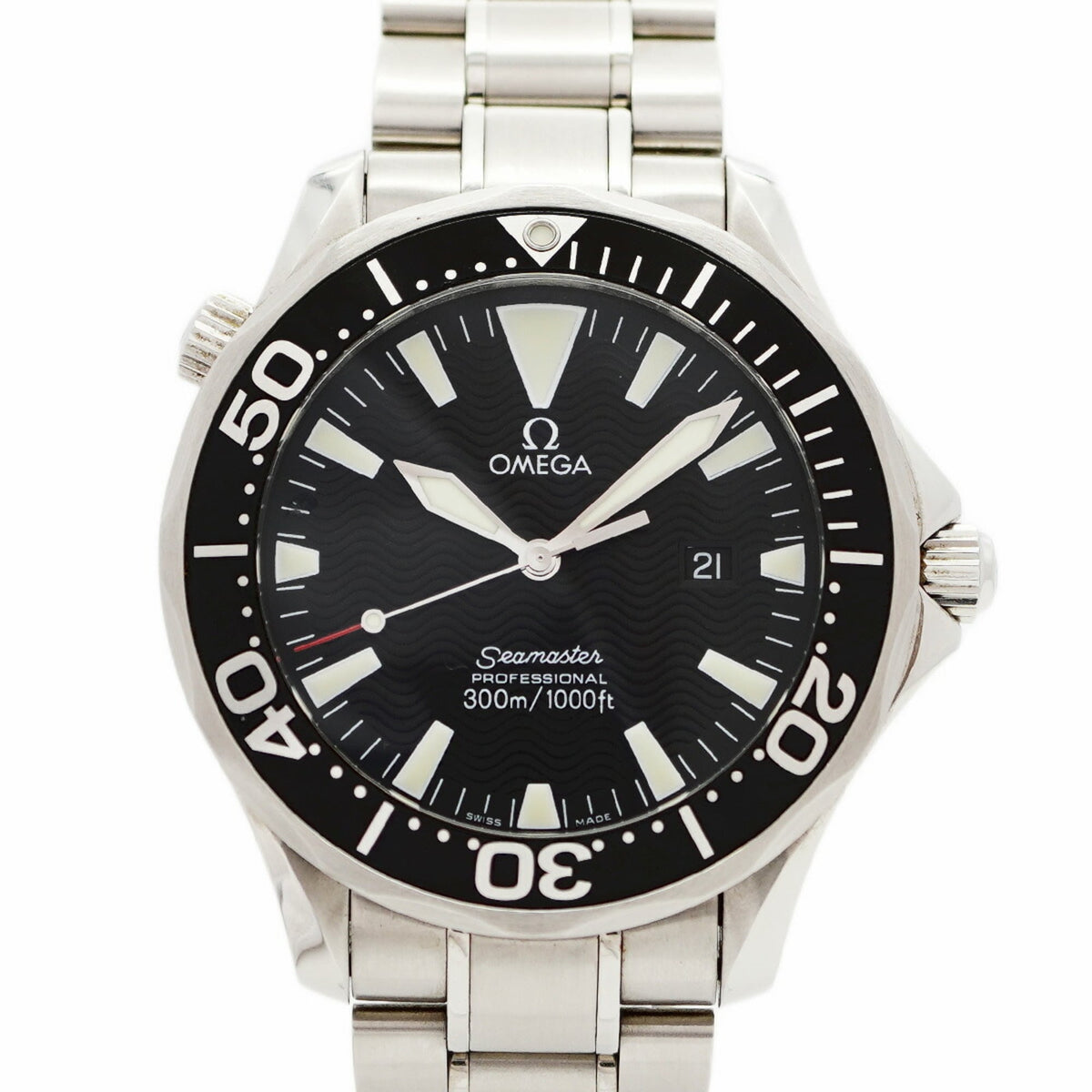 Pre-Owned Omega Seamaster 2254.50 Black Dial Men's Watch