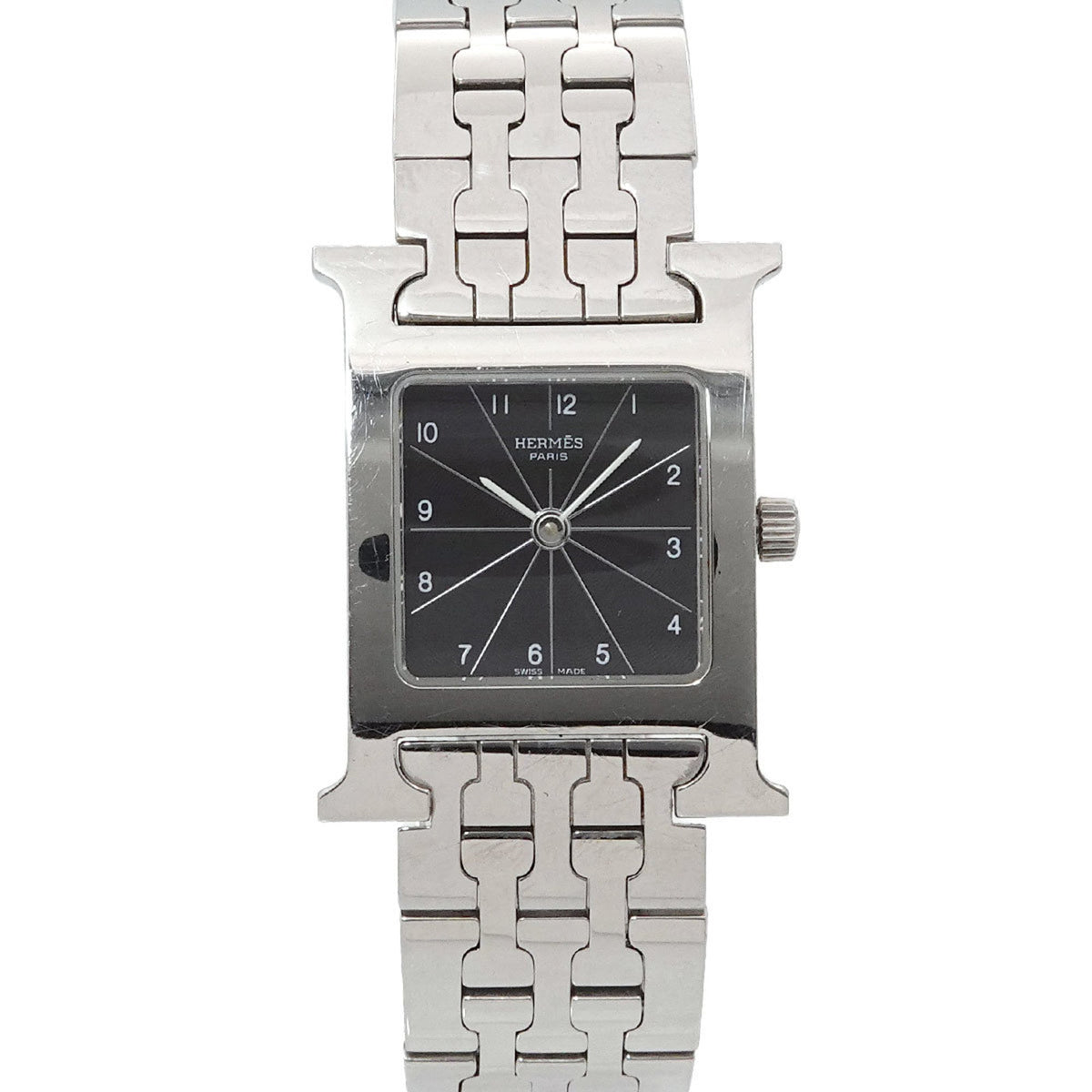 Pre-Owned Herm?s H Watch HH1 210 Women's Black Quartz