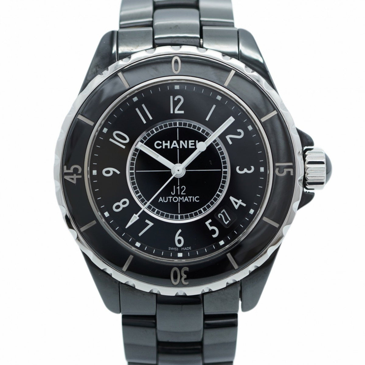 Pre-Owned Chanel J12 H0685 Black Dial Men's Watch