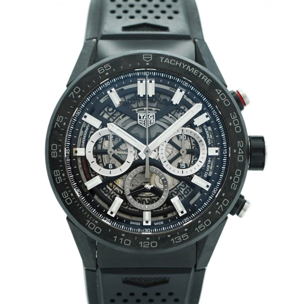 Gebrauchte TAG Heuer Carrera CBG2A91-0 Skelett-Zifferblattuhr für Herren 