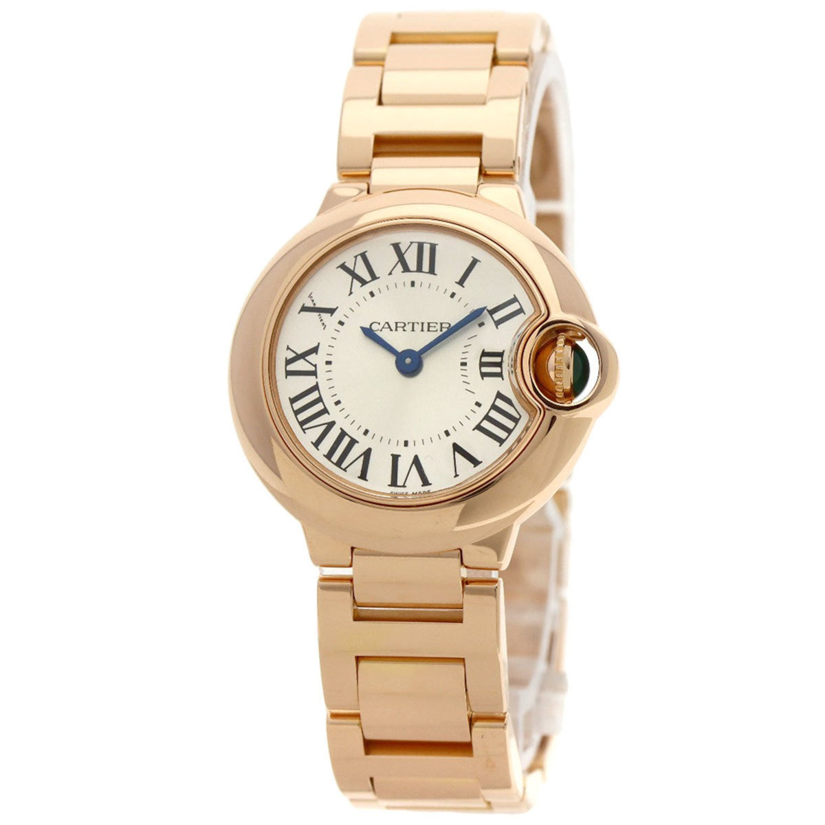 Gebrauchte Cartier W69002Z2 Ballon Bleu 28mm Uhr K18 Rotgold K18PG Damen CARTIER 