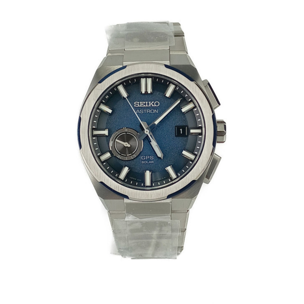 Pre-Owned SEIKO Astron GPS Nexter Series Watch 3X62-0AE0 SBXD023 Blue Dial Titanium Men's