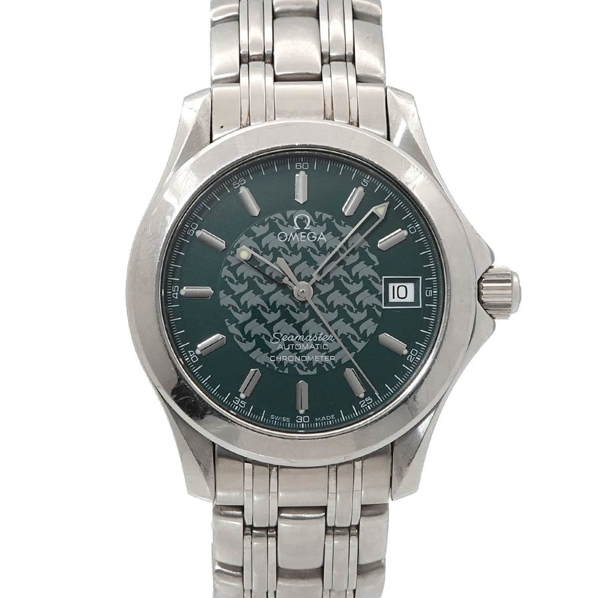 Pre-Owned OMEGA Seamaster 120 Jack Mayol 1998 Limited Edition of 4,500 pieces Men's Watch 2506 70 Date Green Automatic