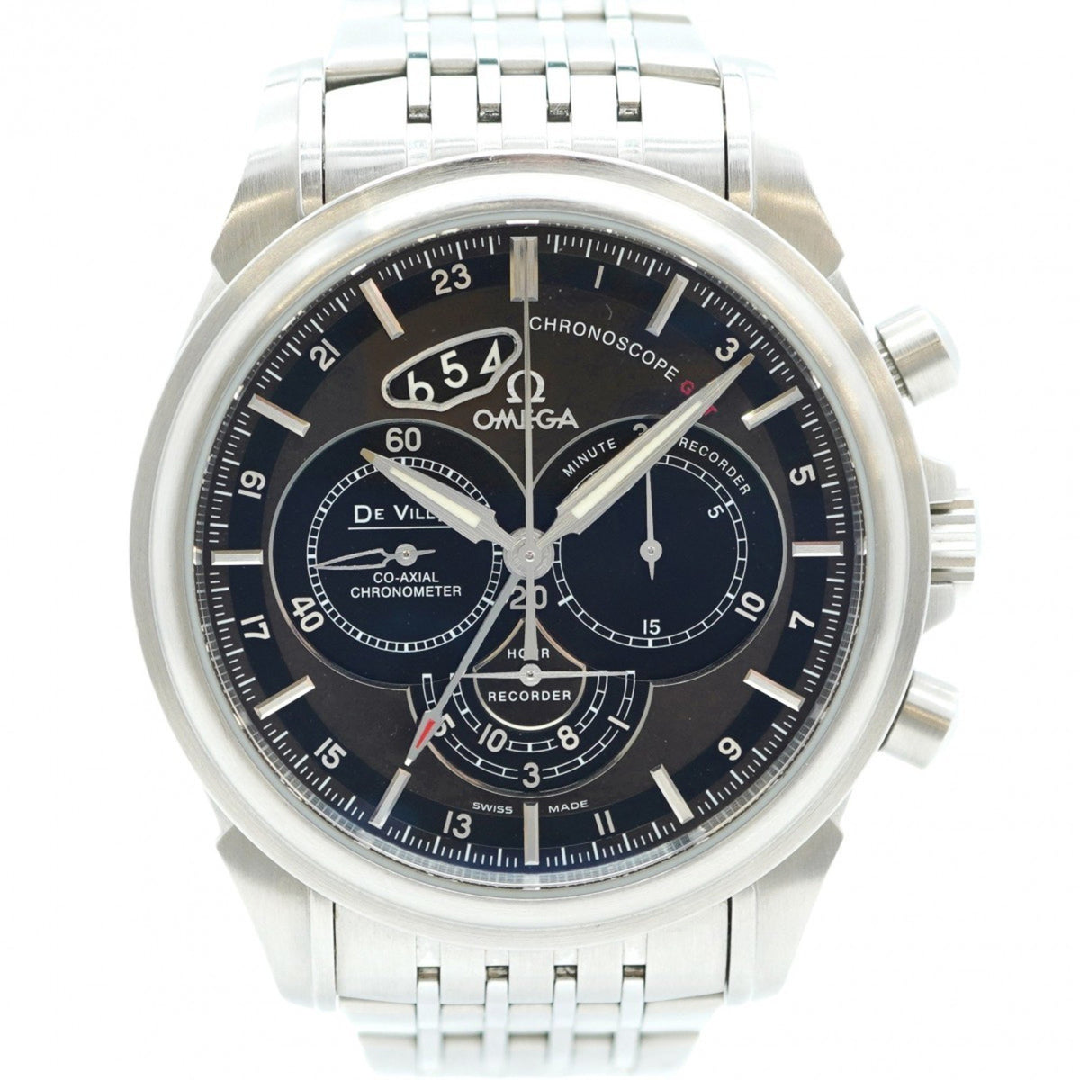 Gebrauchte Omega De Ville 422.10.44.52.13.001 Herrenuhr mit braunem Zifferblatt 