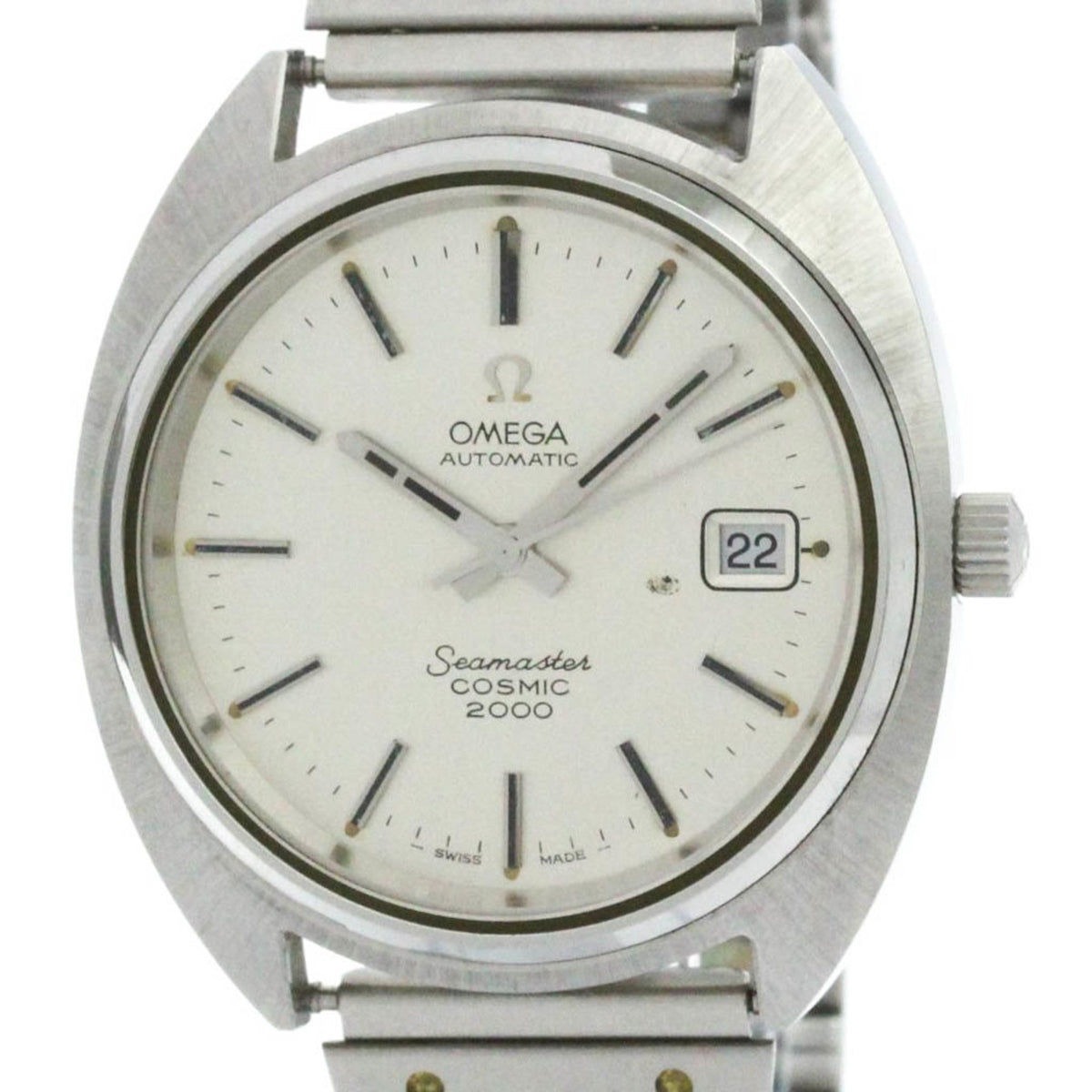 Gebrauchte OMEGA Seamaster Cosmic 2000 Cal 1012 Stahl Automatik Herrenuhr 166.130 BF581210 