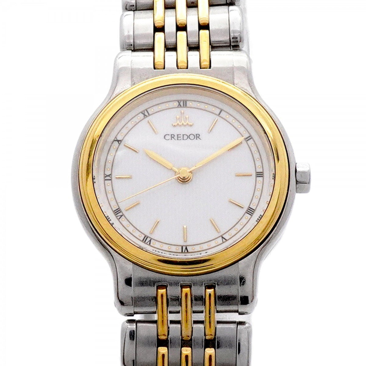 Gebrauchte Seiko Credor 7371-0090 Damenuhr mit elfenbeinfarbenem Zifferblatt 