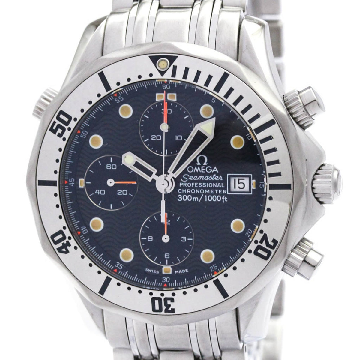 Pre-Owned OMEGA Seamaster Professional 300M Chronograph Watch 2598.80 Polished