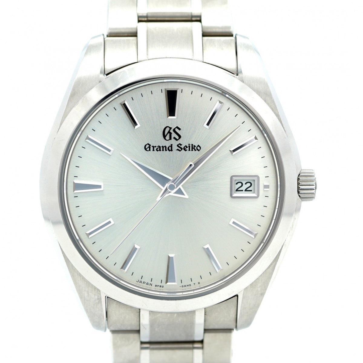 Gebrauchte Seiko Grand 9F82-0AF0 Herrenuhr mit silbernem Zifferblatt 