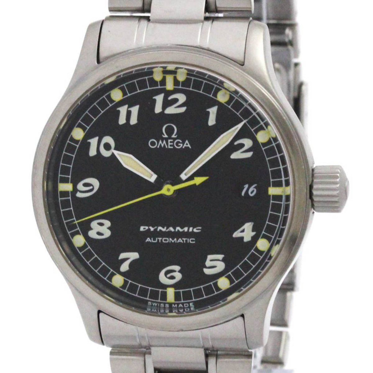 Pre-Owned OMEGA Dynamic Stainless Steel Automatic Mens Watch 5200.50 Polished