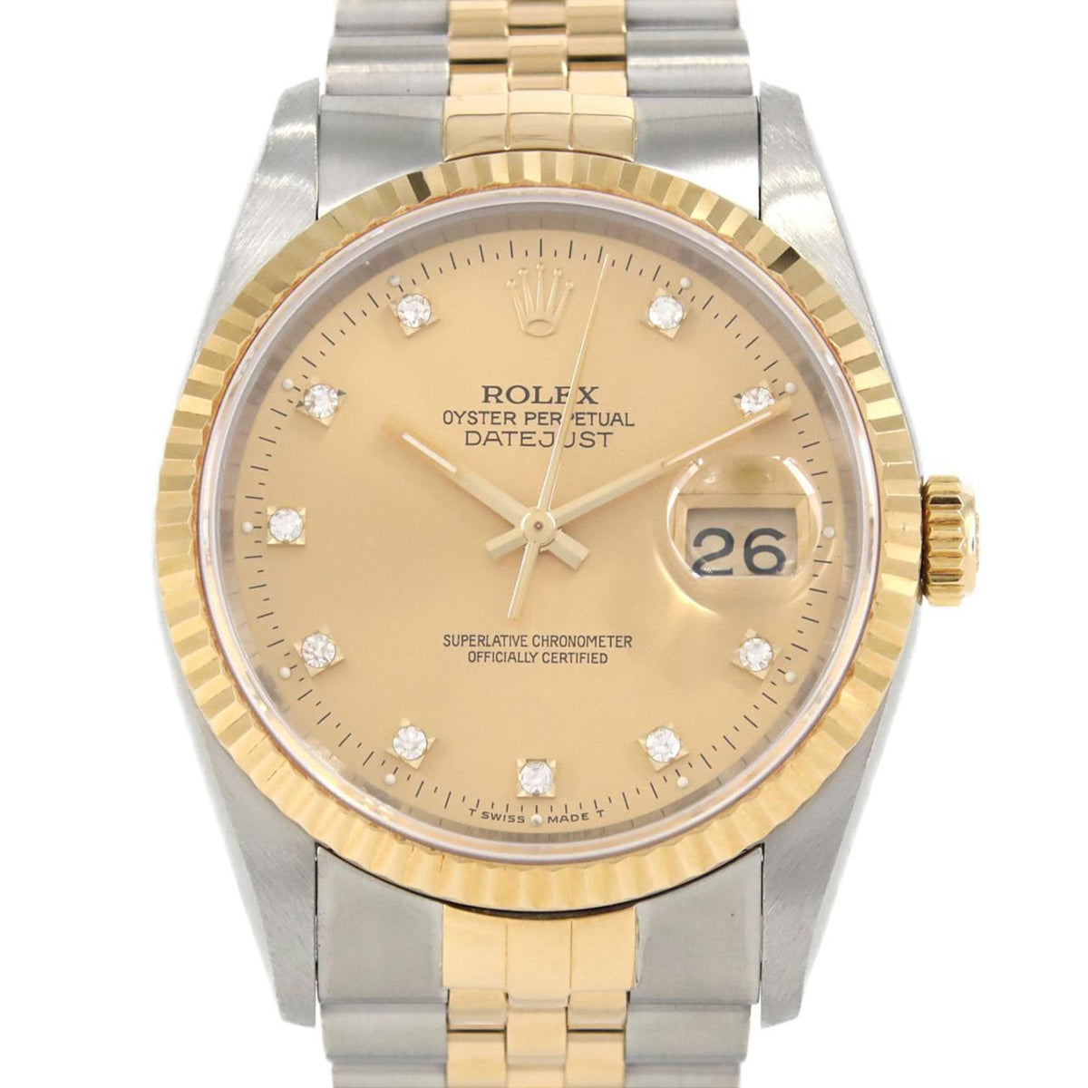 Gebrauchte Rolex Datejust 16233G. SSxYG Automatikuhr X-Serie 