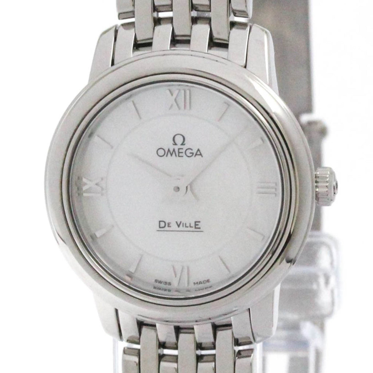 Pre-Owned OMEGA De Ville Prestige MOP Quartz Watch 424.10.24.60.05.001 Polished