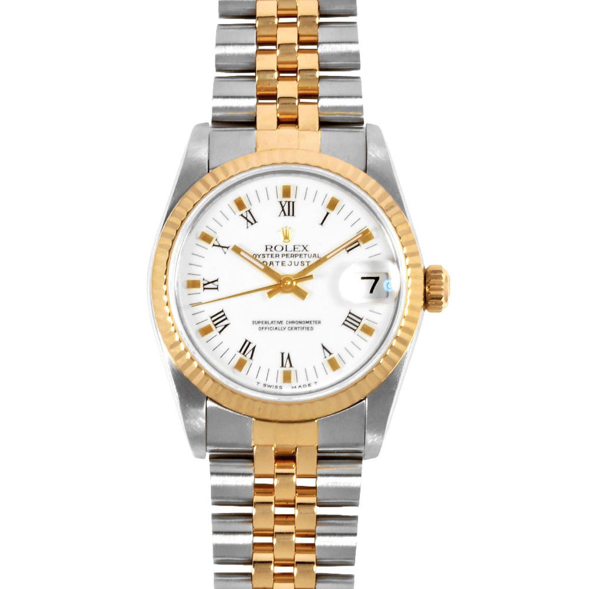 Gebrauchte Rolex ROLEX 68273 Datejust 7-stellige 88er Serie Uhr Automatik weißes Zifferblatt YG x SS Kombination Damen 