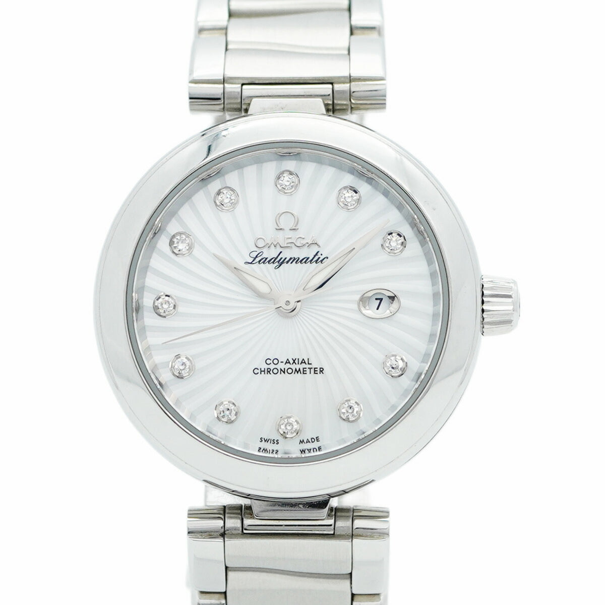 Pre-Owned Omega De Ville Ladymatic 425.30.34.20.55.001 White Dial Women's Watch