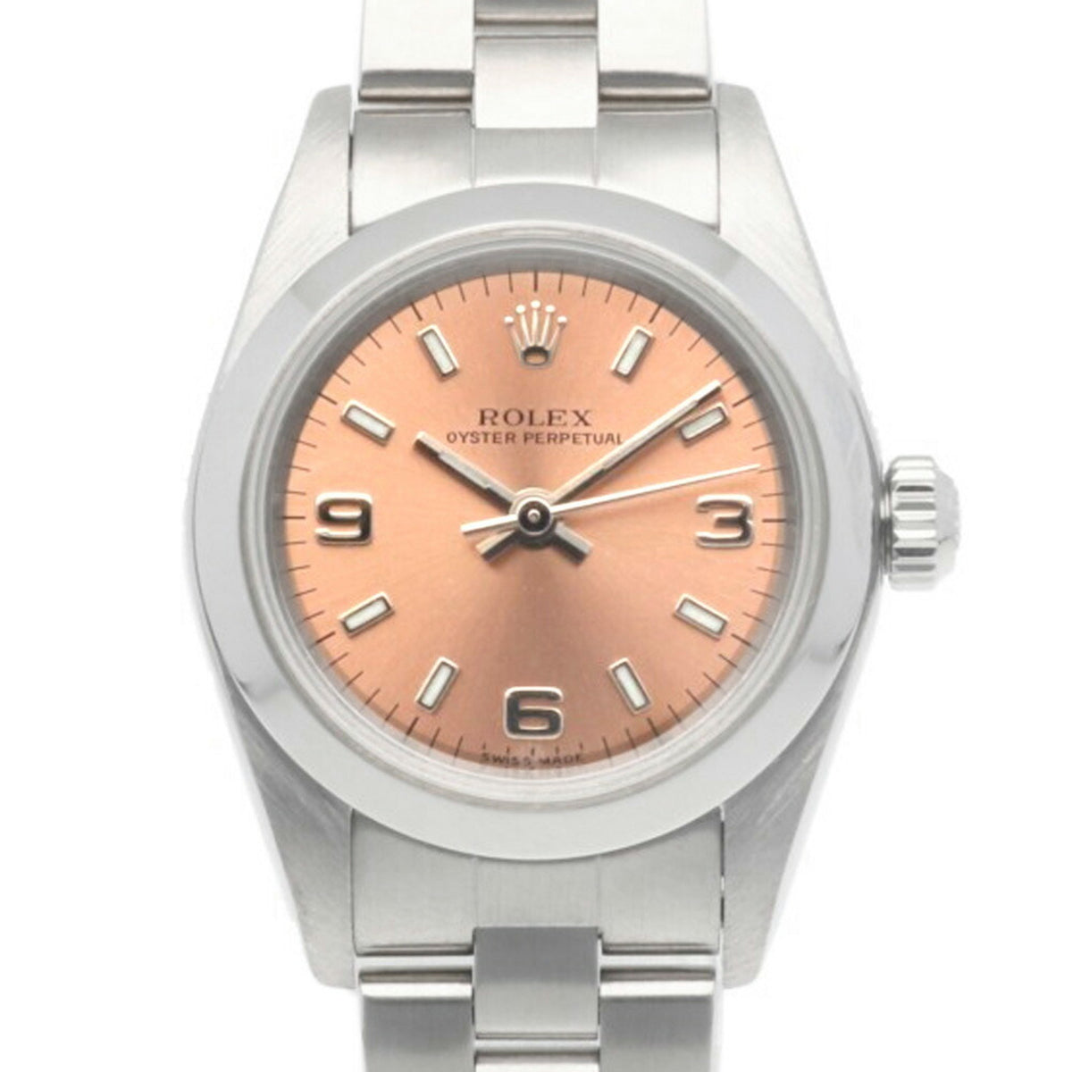 Gebrauchte Rolex Oyster Perpetual Uhr Edelstahl 76080 Automatik Damen ROLEX A Serie 1998-1999 Überholt 