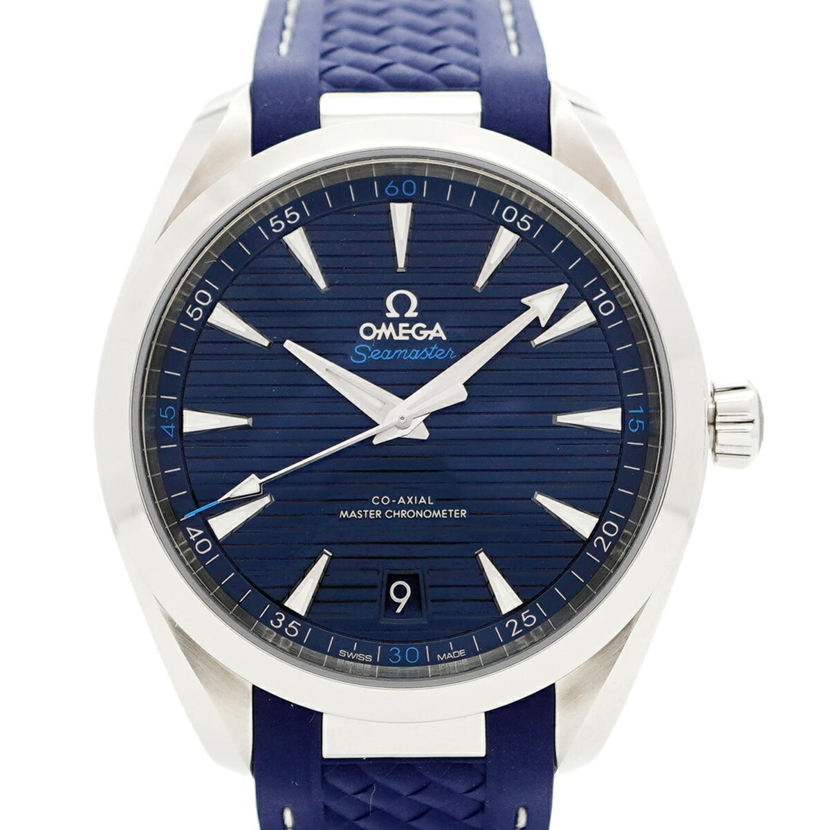Pre-Owned Omega Seamaster 220.12.41.21.03.001 Navy Dial Men's Watch