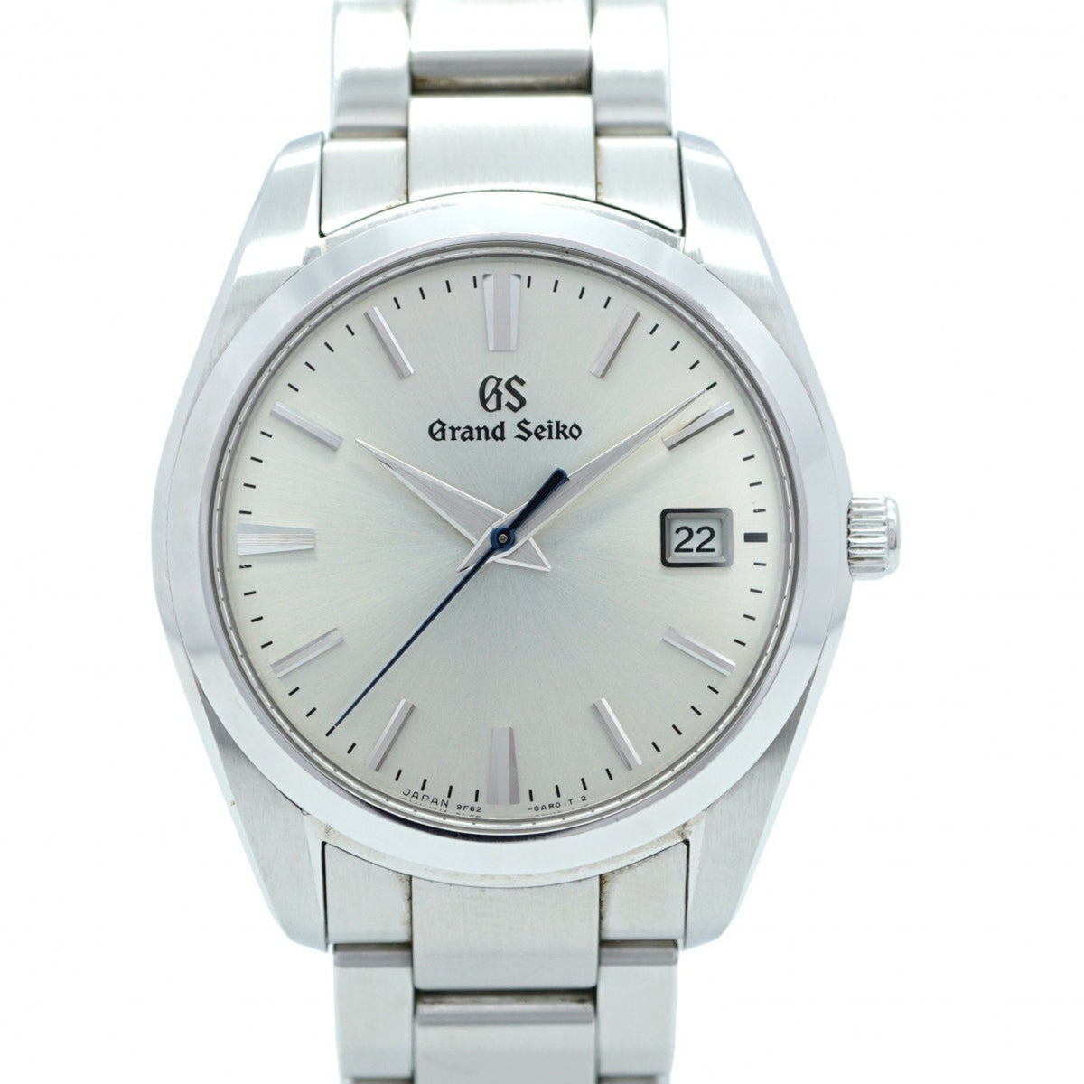Gebrauchte Seiko Grand 9F62-0AB0 Herrenuhr mit silbernem Zifferblatt 