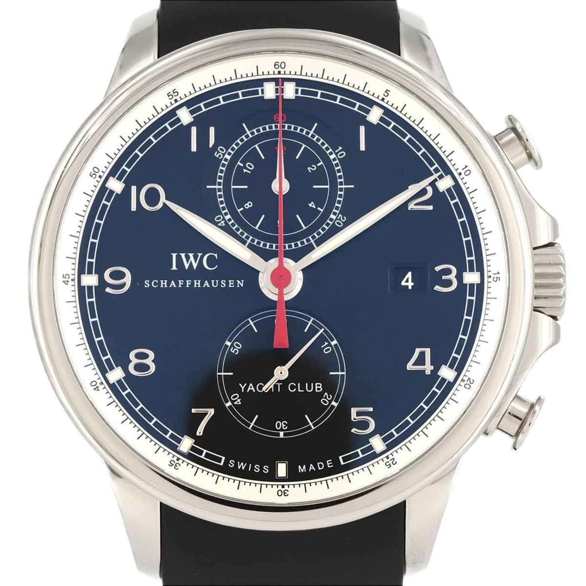 Gebrauchte IWC Portuguese Yacht Club Chronograph IW390210 SS Armbanduhr Automatik 