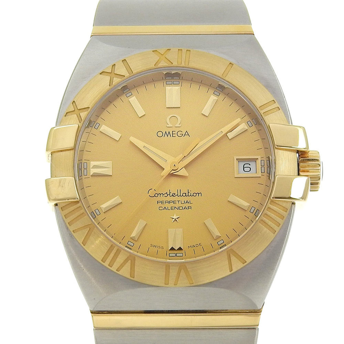 Gebraucht Wie neu OMEGA Constellation Double Eagle Perpetual Calendar Combi Date 1211 10 00 Batterie 