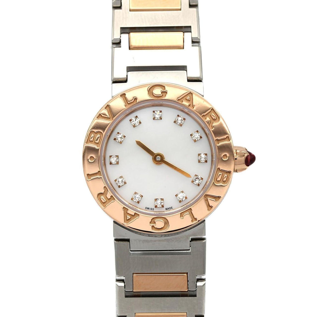 Pre-Owned Bulgari PG Combination 12P BBP23SG 102970 SSxPG Quartz Watch