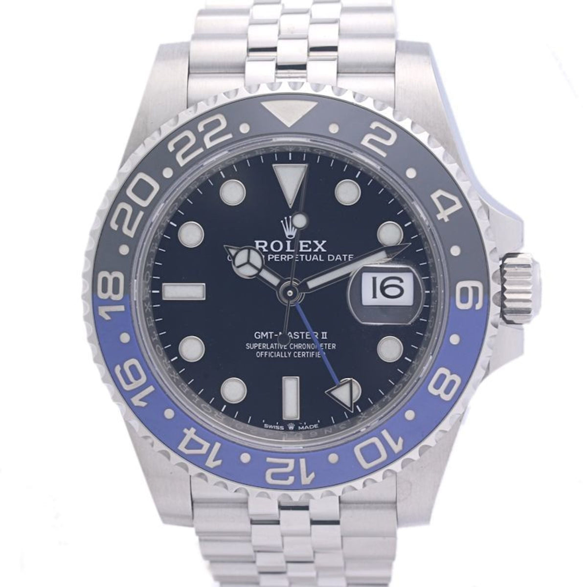 Pre-Owned ROLEX GMT-Master II 126710BLNR Men's Watch, Stainless Steel, Model 40291