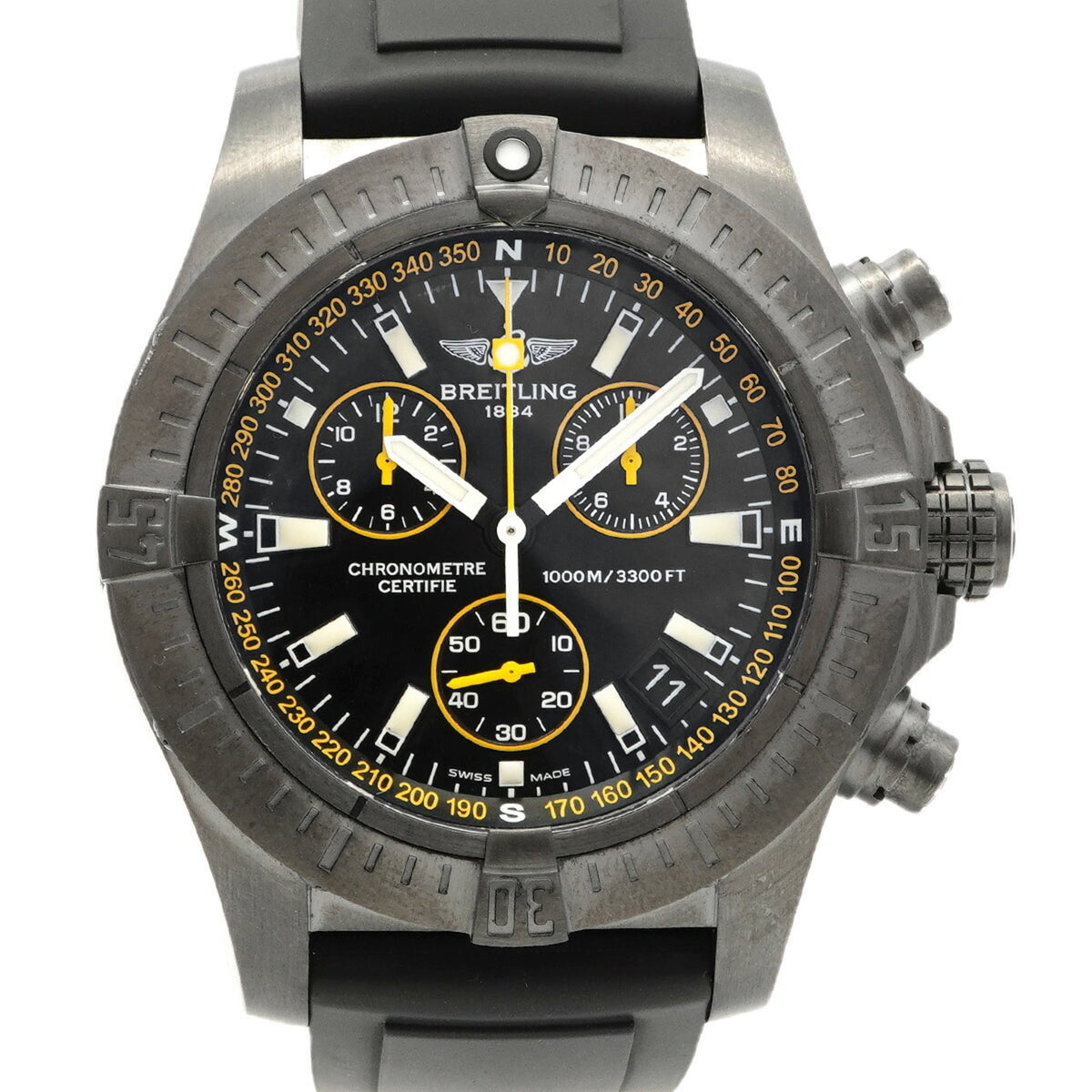 Pre-Owned Breitling Avenger Seawolf Chrono M73390 Black Dial Men's Watch
