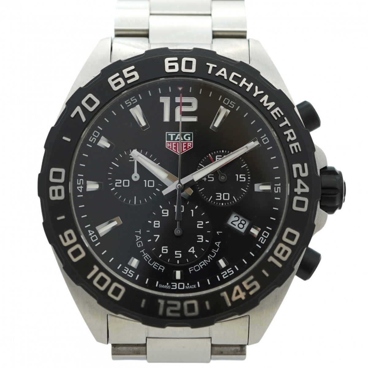 Gebrauchte TAG Heuer Formula 1 CAZ1010 Herrenuhr mit schwarzem Zifferblatt 