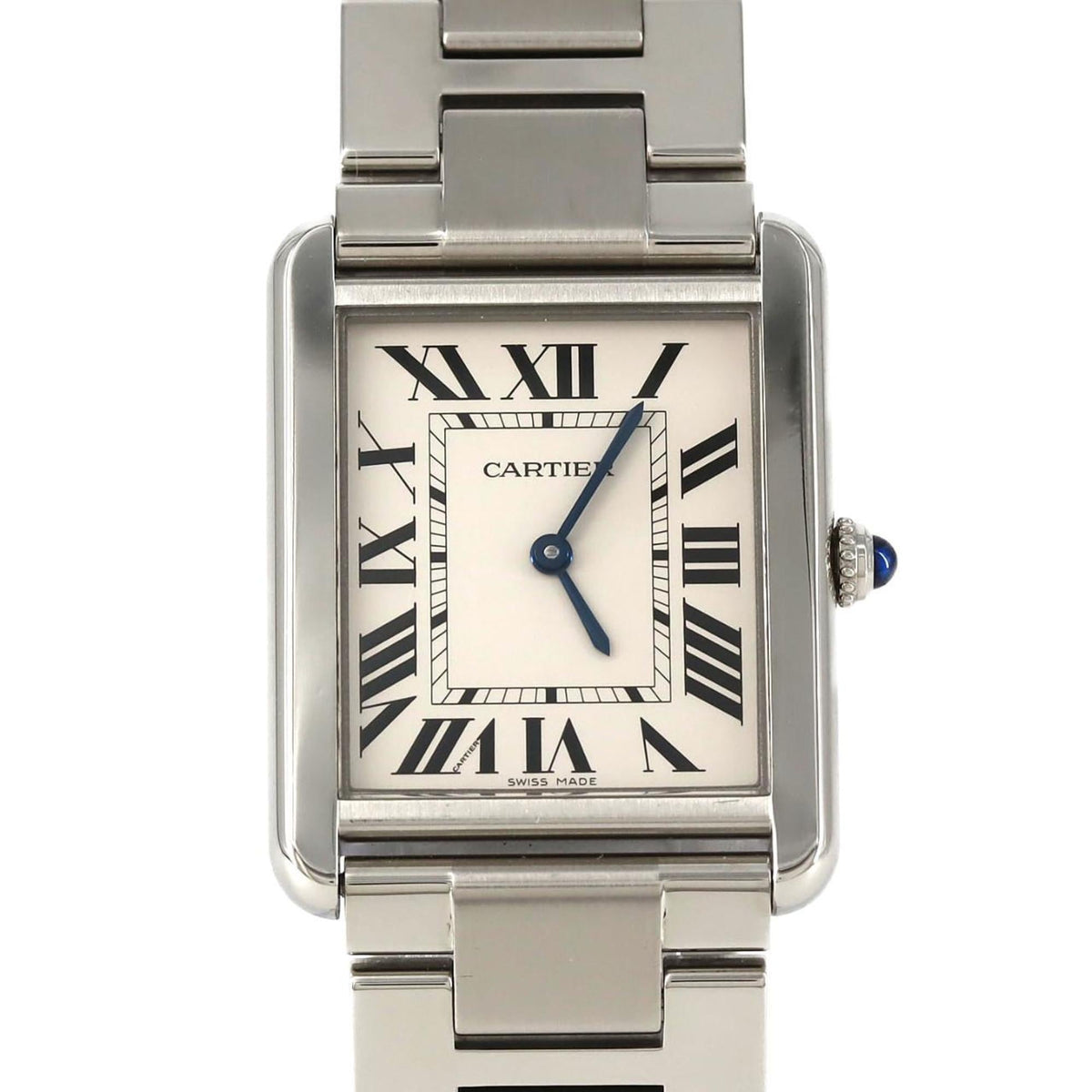 Pre-Owned Cartier Tank Solo LM W5200014 Stainless Steel Quartz Watch