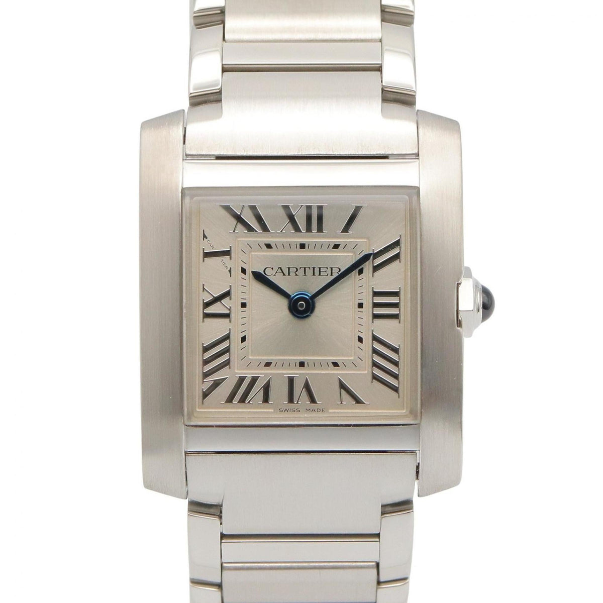 Pre-Owned Cartier Tank Fran?aise SM Watch, Stainless Steel, Ladies, Silver Tone, WSTA0065