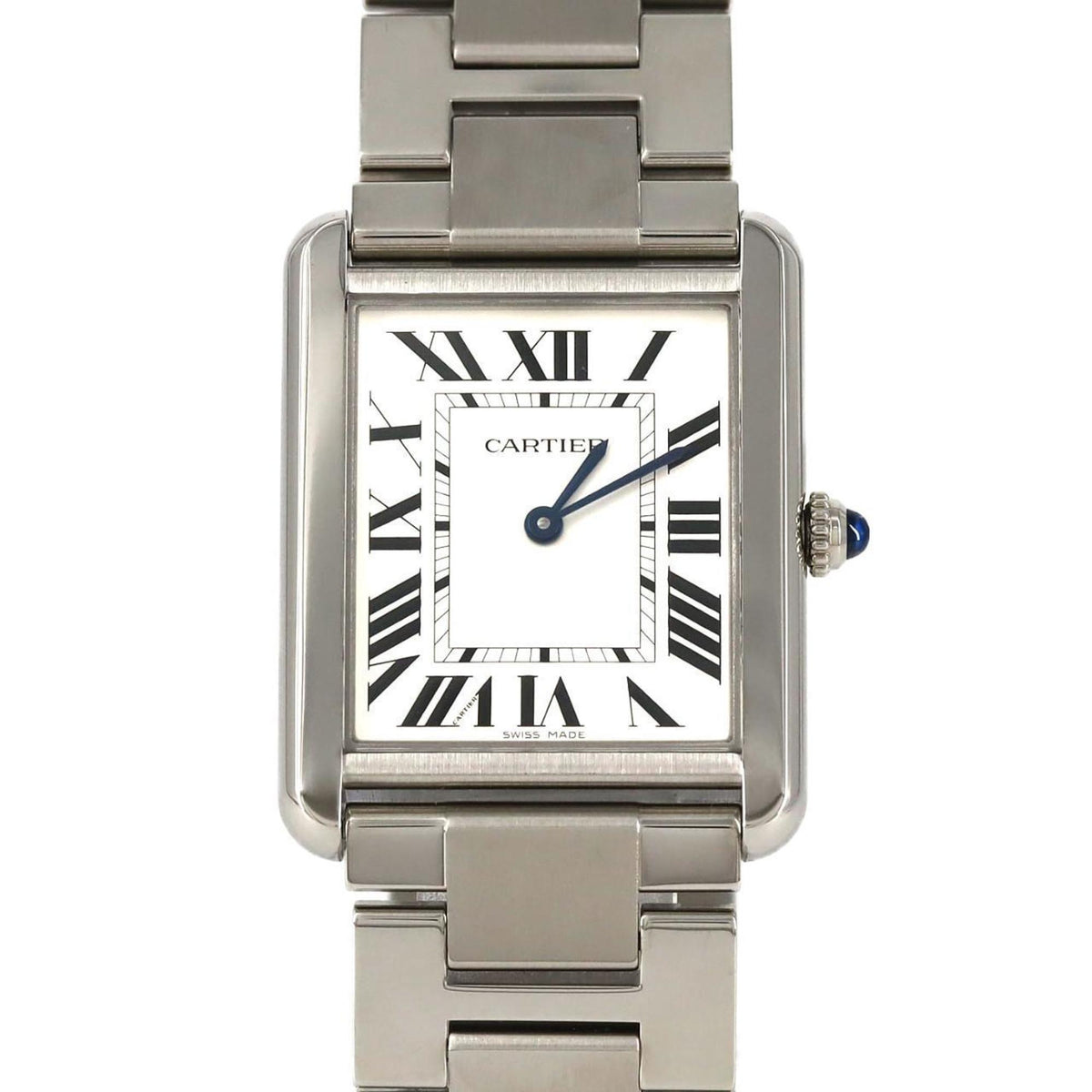 Pre-Owned Cartier Tank Solo LM W5200014 Stainless Steel Quartz Watch