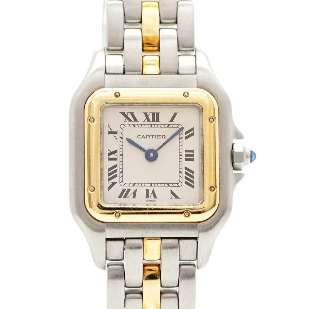 Pre-Owned Cartier Panth?re SM Two-tone Watch W25029B5 Ivory Dial Women's