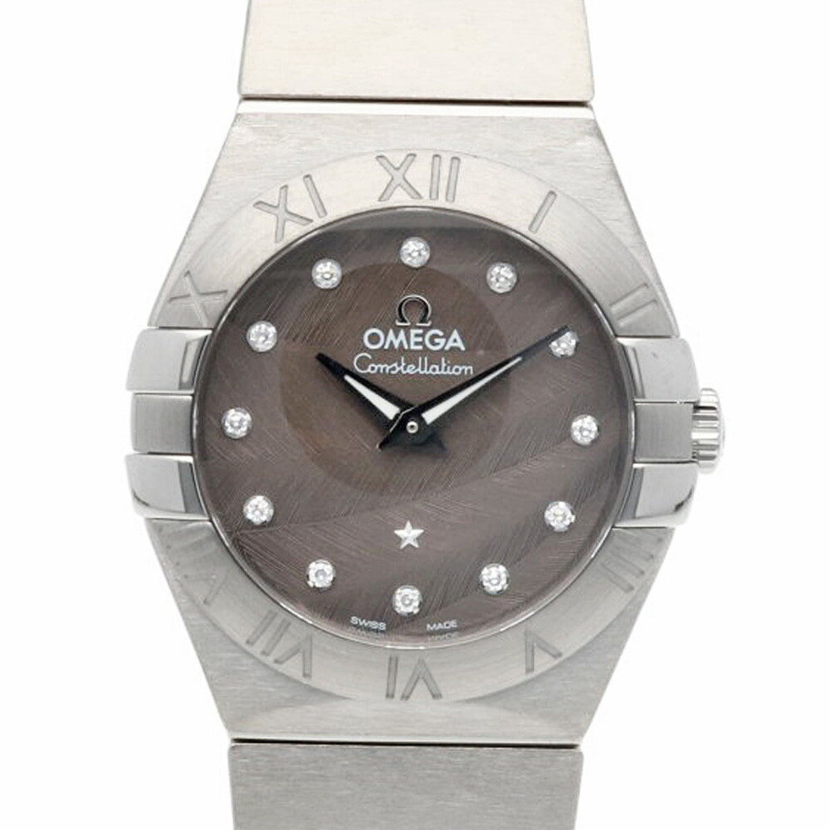 Pre-Owned Omega Constellation Watch, Stainless Steel, 12310276056001, Quartz, Women's, OMEGA, 12P Diamond