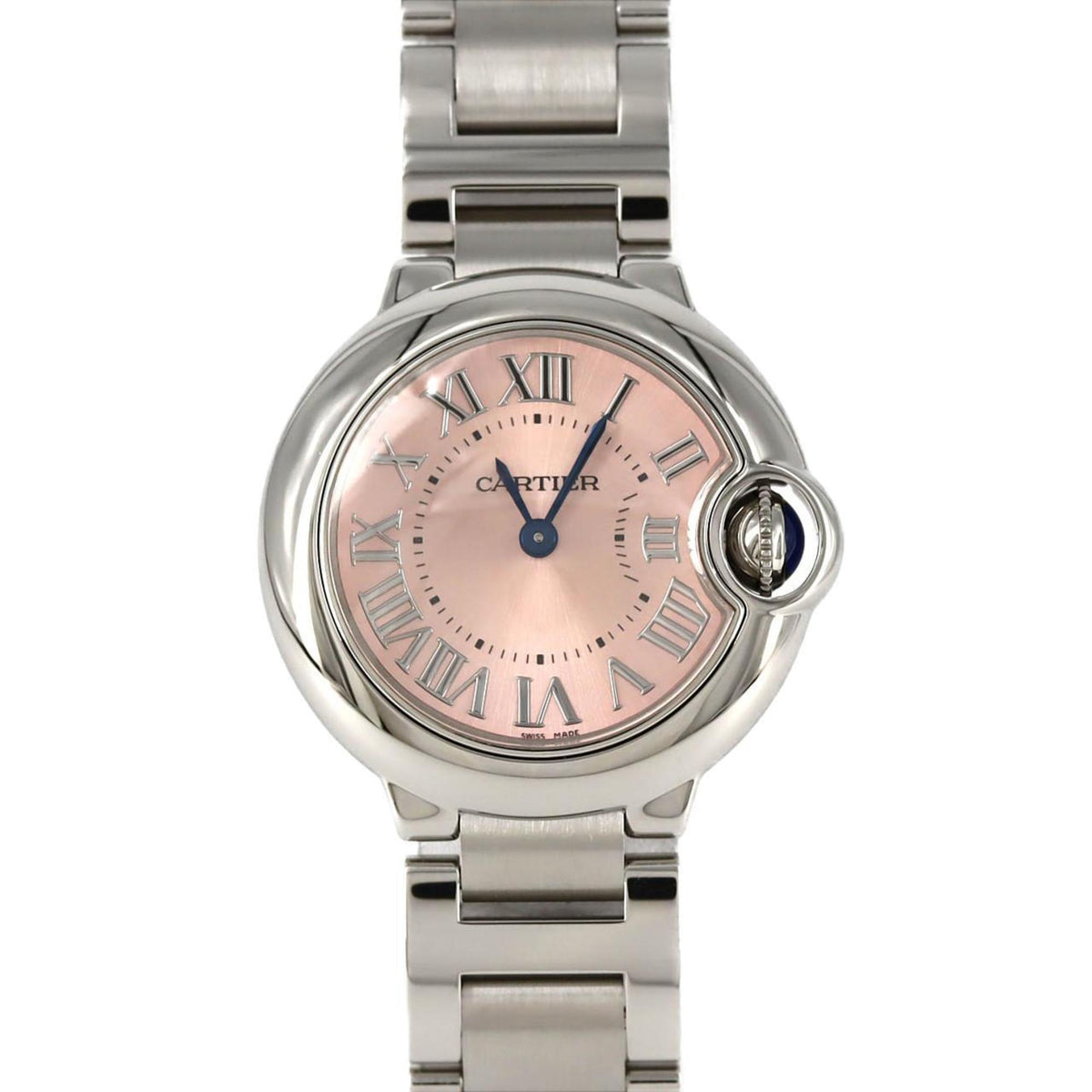 Pre-Owned Cartier Ballon Bleu SM W6920038 Stainless Steel Quartz Watch